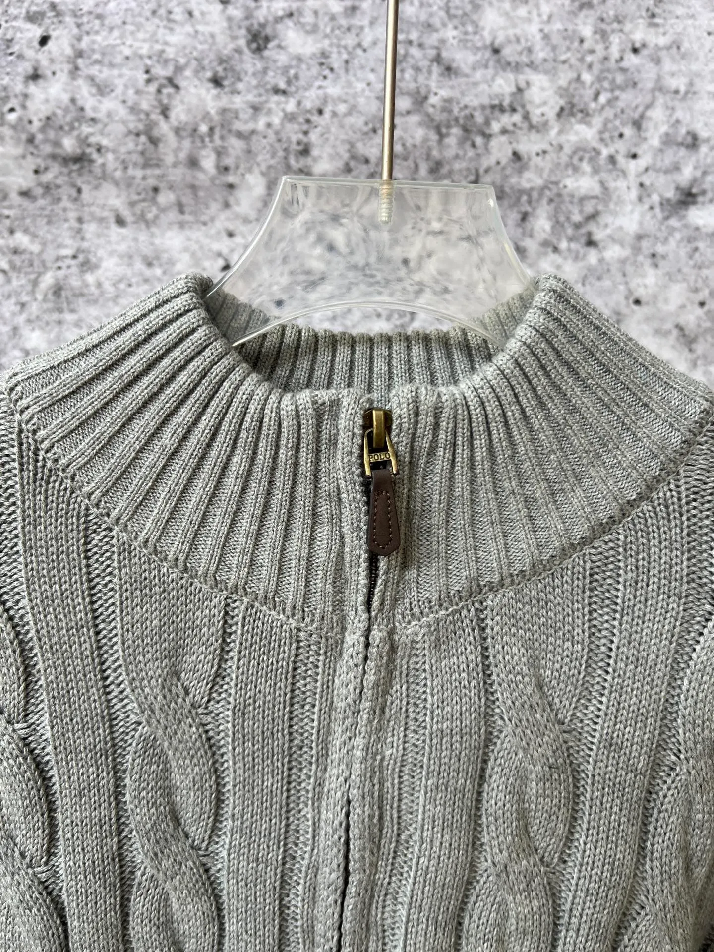 P240 Ralph Lauren classic unisex half-zip rubberized sweater, popular on all major platforms, original and consistent washed fabrics, workmanship details restored to the original, original pony embroidery on the chest, original custom-made hardware accessories